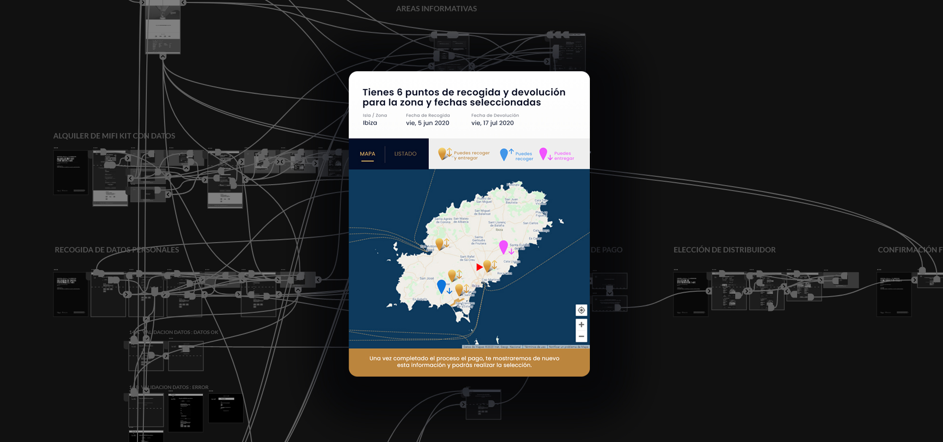 UX / UI diseinua, WiFi eramangarriaren alokairu-zerbitzurako.